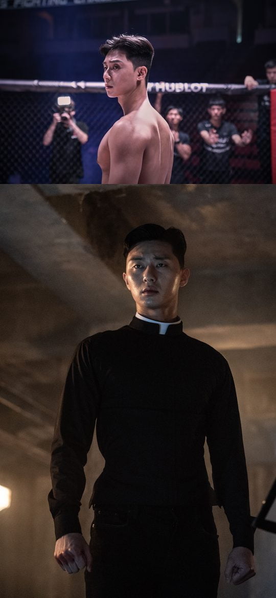 영화 ‘사자’ 박서준 스틸. /사진제공=롯데엔터테인먼트