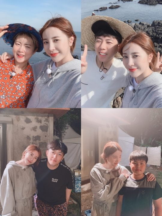 tvN ‘풀뜯소3’에 출연한 가수 서인영과 출연자들. / 서인영 SNS