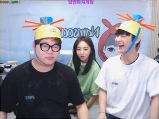 BJ 감스트(왼쪽부터), 외질혜, NS 남순. / 사진=논란을 일으킨 아프리카TV 방송화면 캡처