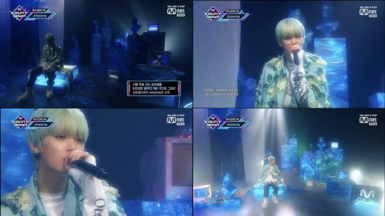 가수 주영. / 제공=Mnet ‘엠카운트다운’ 방송화면