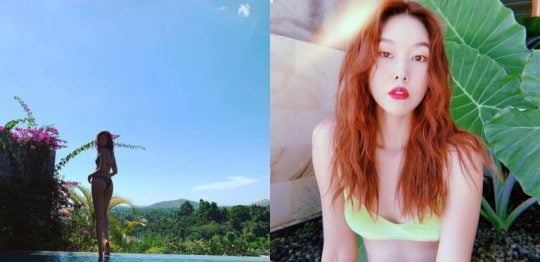 한혜진 비키니 자태./ 인스타그램.