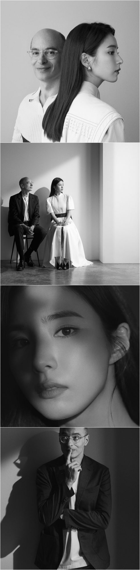 작가 베르나르 베르베르, 배우 신세경./ 사진제공=마리끌레르