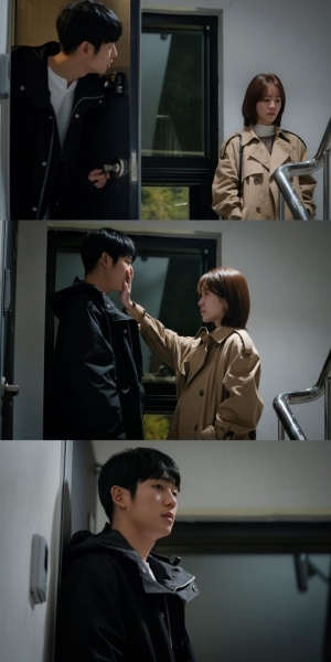 ‘봄밤’ 한지민, 정해인 집 앞 찾아갔다...붉어진 눈시울의 이유