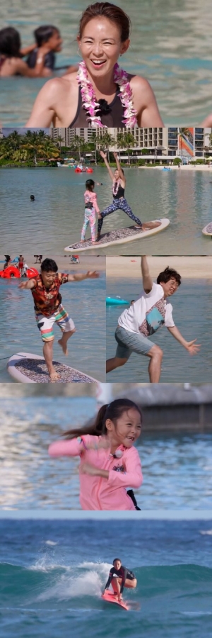 '마리텔 V2' 야노시호X추사랑, 바다 위 서프 요가 도전