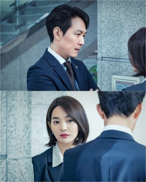 '보좌관' 이정재X신민아, 여의도서 날 선 대립...“그의 시선이 향한 곳은?”