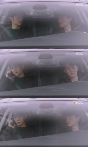 &#34;끊지마&#34;...&#39;봄밤&#39; 정해인, 김준한 앞에서 한지민과 통화...&#39;아슬아슬&#39;