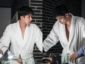 '레벨업' 성훈, 젖은 머리카락+샤워 가운으로 관능미 폭발