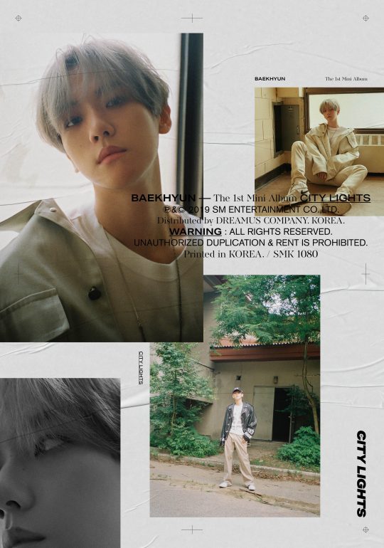 백현의 첫 번째 미니앨범 ‘City Lights’ 티저 이미지./사진제공=SM엔터테인먼트