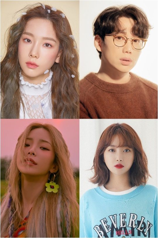 가수 태연(왼쪽부터 시계방향), 십센치, 펀치, 헤이즈./ 사진제공=SM엔터테인먼트, 매직스트로베리사운드, 스튜디오블루, 냠냠엔터테인먼트