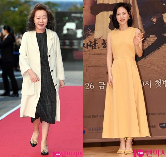 배우 윤여정(왼쪽)과 한예리./사진=텐아시아DB