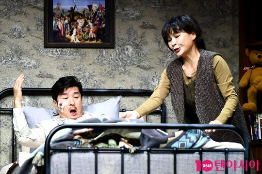 배우 김상중(왼쪽), 길해연. / 서예진 기자 yejin@