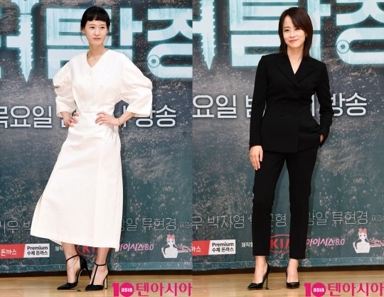 UDC 간호실장 변정호 역을 맡은 배우 이영진(왼쪽부터)과 TL그룹 딸 최민 역의 배우 류현경. /조준원 기자 wizard333@