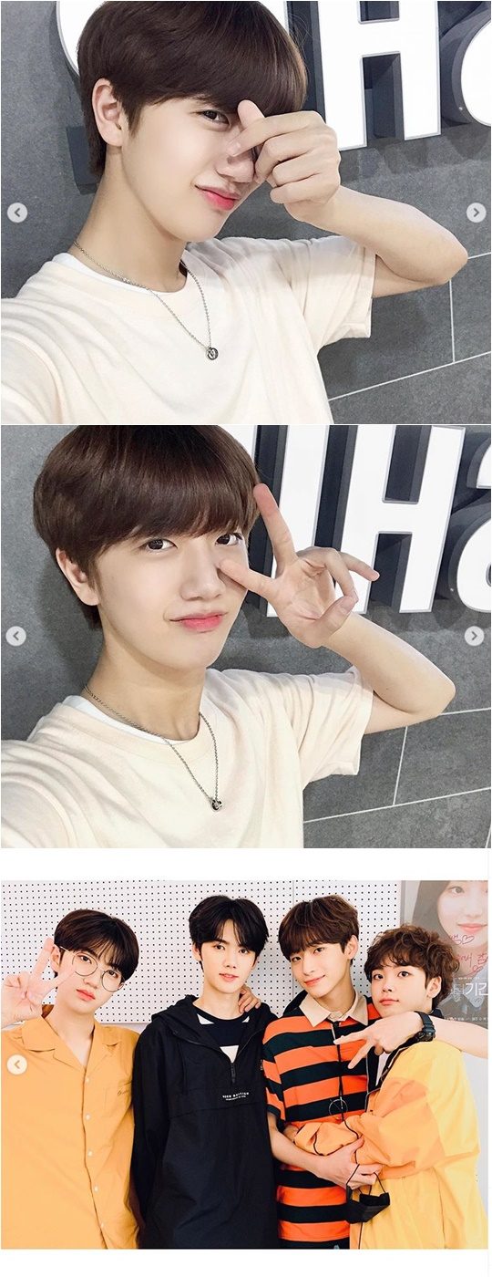 구정모, 송형준, 강민희, 함원진./ 사진제공=스타쉽엔터테인먼트 인스타그램