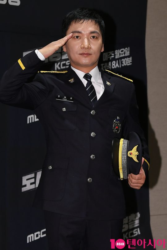 배우 조재윤이 29일 오전 서울 상암동 스탠포드호텔에서 열린 ‘도시경찰: KCSI’ 제작발표회에 참석했다./이승현 기자 lsh87@