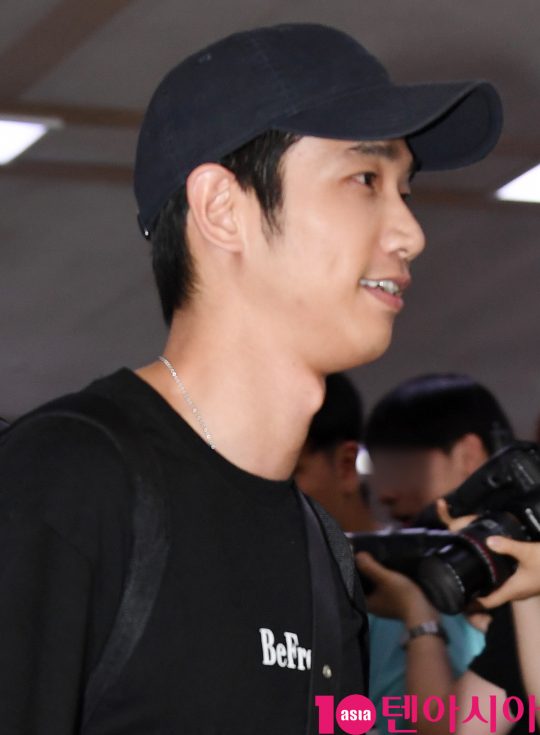대만 배우 류이호 (劉以豪)가 31일 오후 한국일정 참석차 김포국제공항을 통해 입국하고 있다.