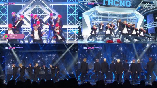 그룹 TRCNG. / SBS MTV ‘더쇼’ 방송화면.