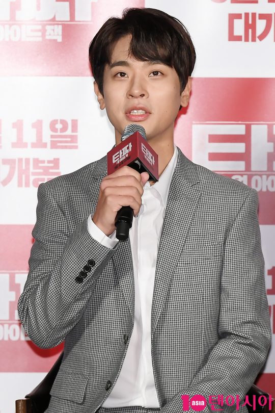 배우 박정민이 8일 오전 서울 자양동 롯데시네마 건대입구에서 열린 영화 ‘타짜:원 아이드 잭’ 제작보고회에 참석했다. /이승현 기자 lsh87@