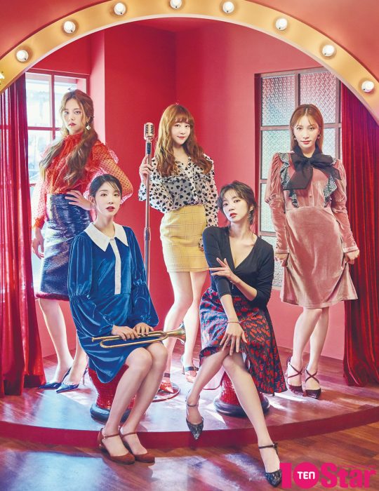 ‘텐스타’ 9월호 표지모델 그룹 라붐. / 사진=장한 작가