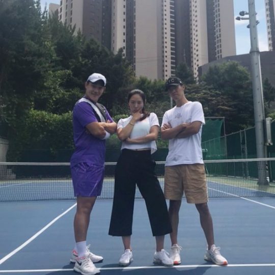 모태범-이상화-강남./ 사진=이상화 인스타그램