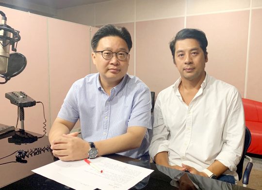 서경덕 교수(왼쪽), 배우 권오중. /사진제공=서경덕 교수