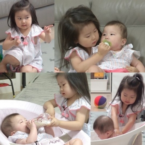 '슈돌' 4살 라원, 구연동화→분유 먹이기까지...어른도 놀라는 &#39;육아 달인&#39;
