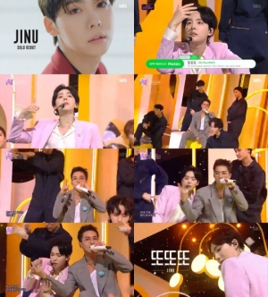&#39;인기가요&#39; 위너 김진우, &#39;또또또&#39; 솔로 데뷔 무대...송민호 지원사격