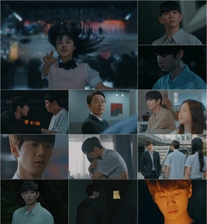'미스터 기간제' 윤균상, 이준영 알리바이 찾았다...한소은 옥상 추락 '충격'