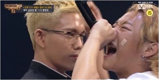지난 6일 방영된 Mnet ‘쇼미더머니8’ 방송화면.