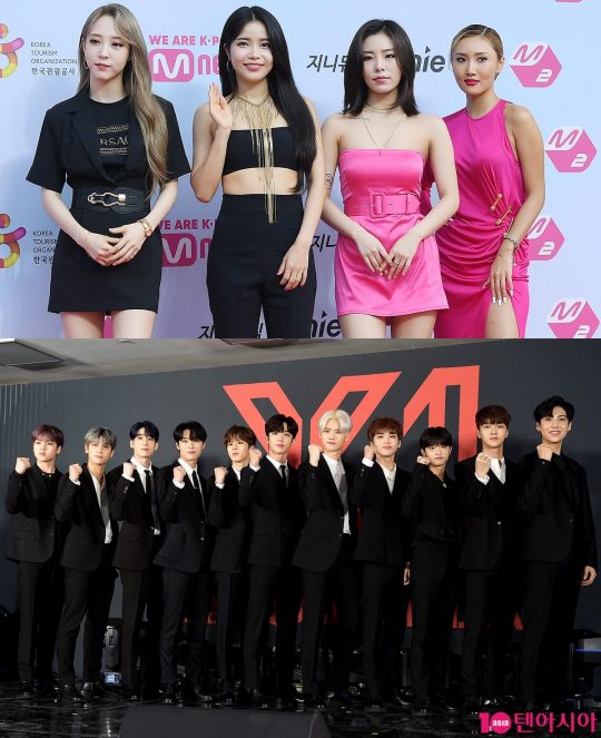 그룹 마마무, 엑스원 / 사진=텐아시아DB