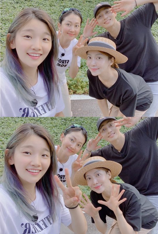 배우 박소담(왼쪽부터), 염정아, 윤세아, 박서준. /사진=박소담 인스타그램
