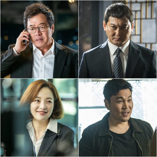‘배가본드’ 이기영(왼쪽 위부터 차례로), 정만식, 황보라, 신승환. /사진제공=셀트리온엔터테인먼트