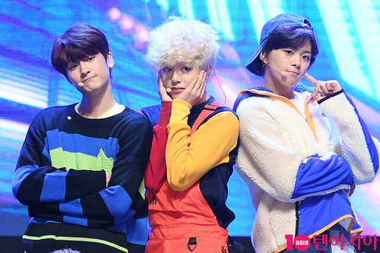 그룹 틴틴 이우진(왼쪽부터), 이진우, 이태승. / 이승현 기자 lsh87@