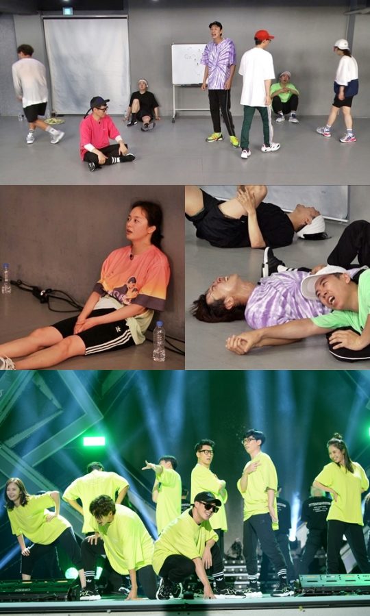 팬미팅 단체무대를 준비하는 ‘런닝맨’ 멤버들. /사진제공=SBS