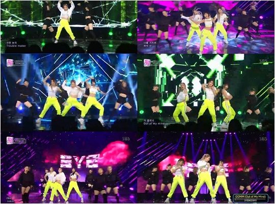 그룹 써드아이./ 사진=SBS ‘인기가요’ 방송화면 캡처