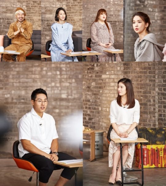 올리브 새 예능 ‘오늘부터 1일’에 출연하는 MC 노홍철(왼쪽 맨위부터 시계방향), 이현이, 이국주, 신애련, 민혜연 전문의, 전문가 김지훈 트레이너. /사진제공=올리브