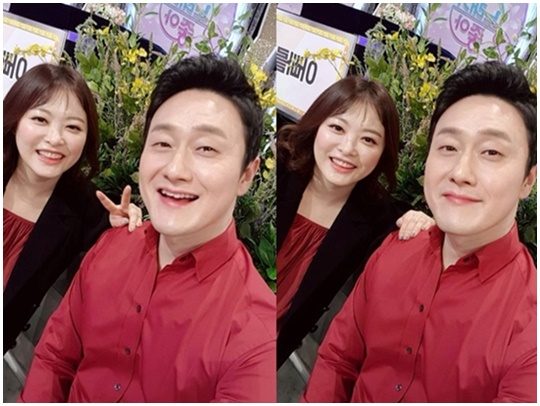 심진화(왼쪽), 김원효 부부/사진제공=생각을 보여주는 엔터테인먼트