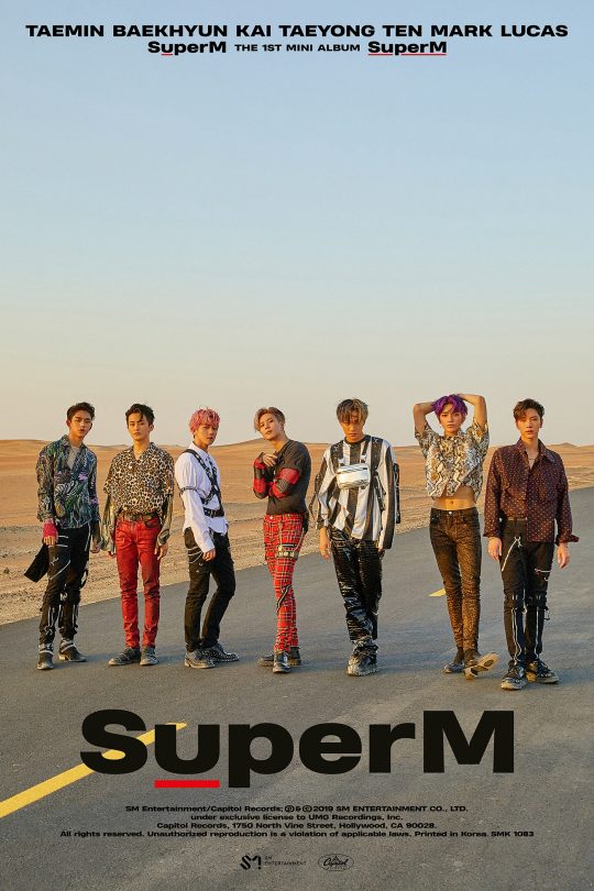그룹 슈퍼엠(SuperM) /사진제공=SM엔터테인먼트