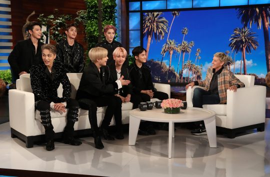 미국 NBC ‘엘렌 드제너러스 쇼’ 스틸컷. /사진제공=SM엔터테인먼트