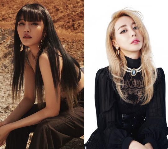 그룹 (여자)아이들의 민니(왼쪽), 호주 유명 유튜버 웬지 / 사진제공=큐브엔터테인먼트