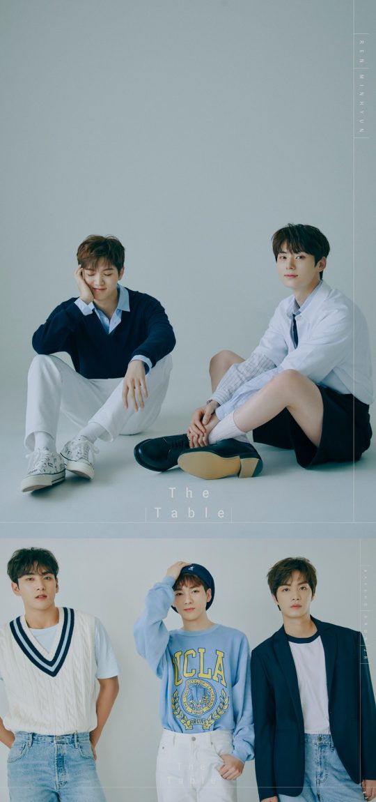 그룹 뉴이스트 ‘The Table’ 오피셜 포토 유닛 컷./사진제공=플레디스엔터테인먼트