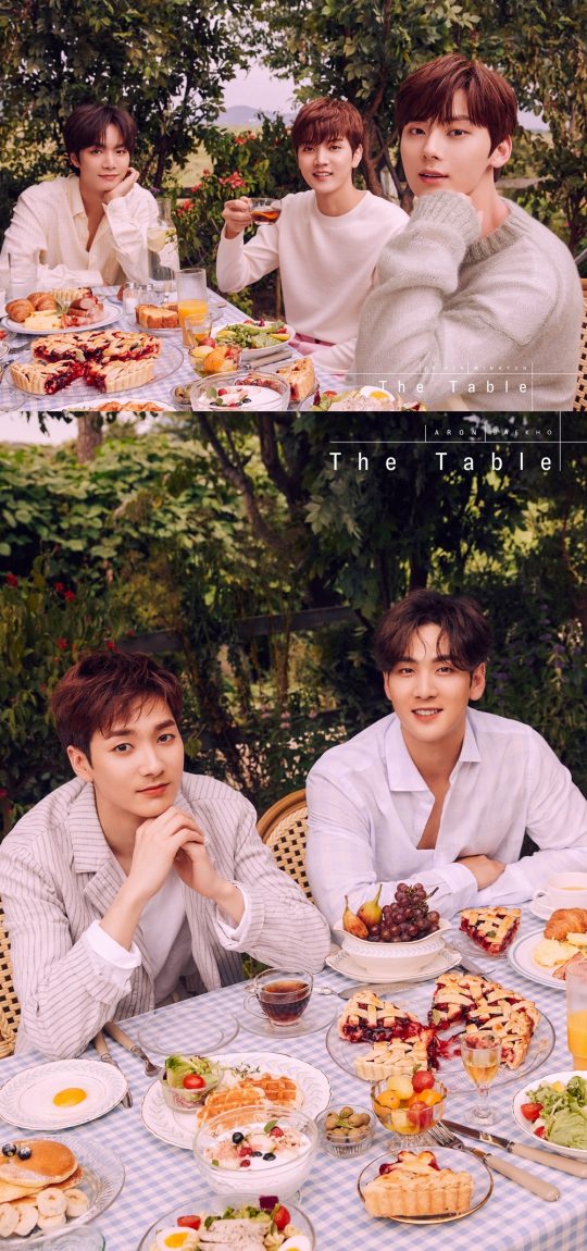 그룹 뉴이스트 ‘The Table’ 오피셜 포토 유닛 컷./사진제공=플레디스엔터테인먼트