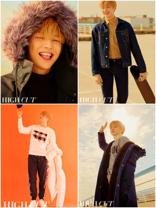 강다니엘의 ‘하이컷’ 화보. /사진제공=하이컷