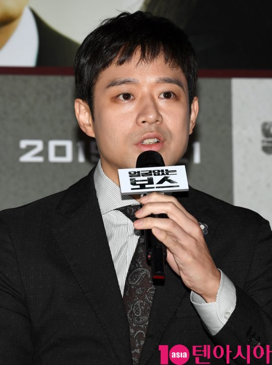 배우 천정명이 22일 오전 서울 신사동 압구정 CGV에서 열린 영화 ‘얼굴없는 보스’ 제작보고회에 참석하고 있다.