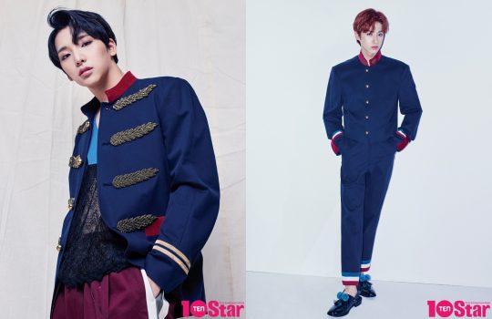 ‘텐스타’ 11월호 원어스 서호(왼쪽), 시온./ 사진=텐스타