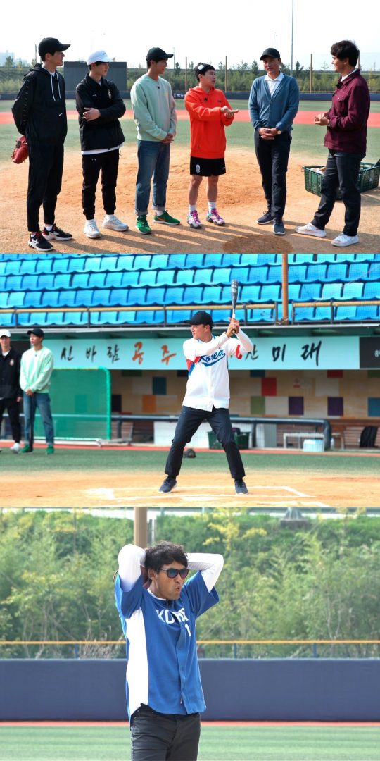 ‘집사부일체’ 박찬호 편에서 대결을 펼치는 박찬호와 이승엽. /사진제공=SBS