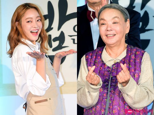 배우 서효림(왼쪽), 김수미. /텐아시아DB