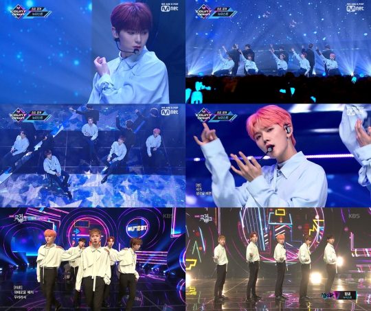 그룹 뉴이스트 ‘밤새’ 무대 영상./사진제공=플레디스 엔터테인먼트