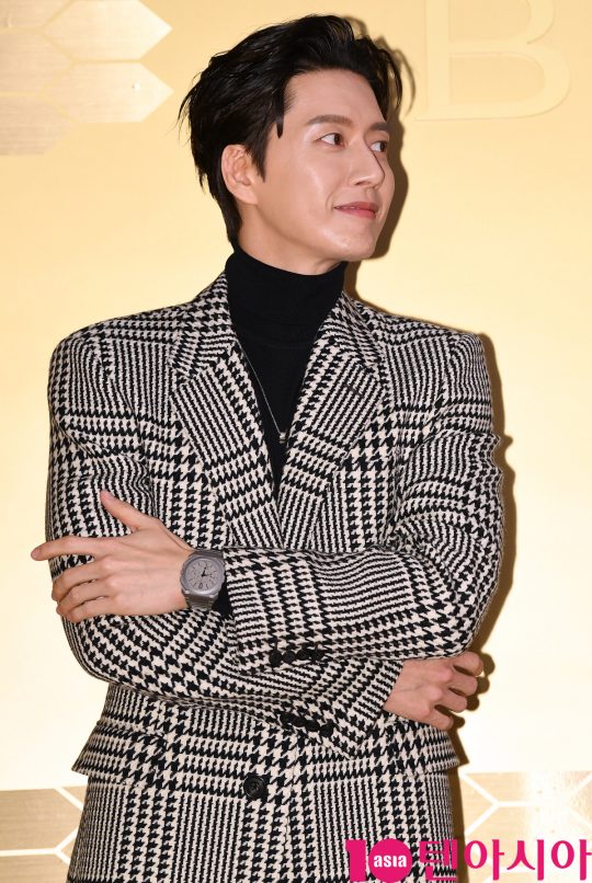 배우 박해진이 29일 오후 서울 잠원동 서울웨이브에서 열린 불가리, 새로운 아이코닉 워치 ‘세르펜티 세두토리’ 런칭 행사에 참석하고 있다.