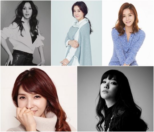 모델 박영선(왼쪽 위부터 차례로), 배우 박은혜, 박연수, 방송인 김경란, 가수 호란. /사진제공=MBN