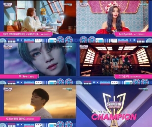 &#39;쇼챔&#39; 악동뮤지션vs트와이스vs세븐틴vs원어스vs첸, 10월 둘째주 1위 후보